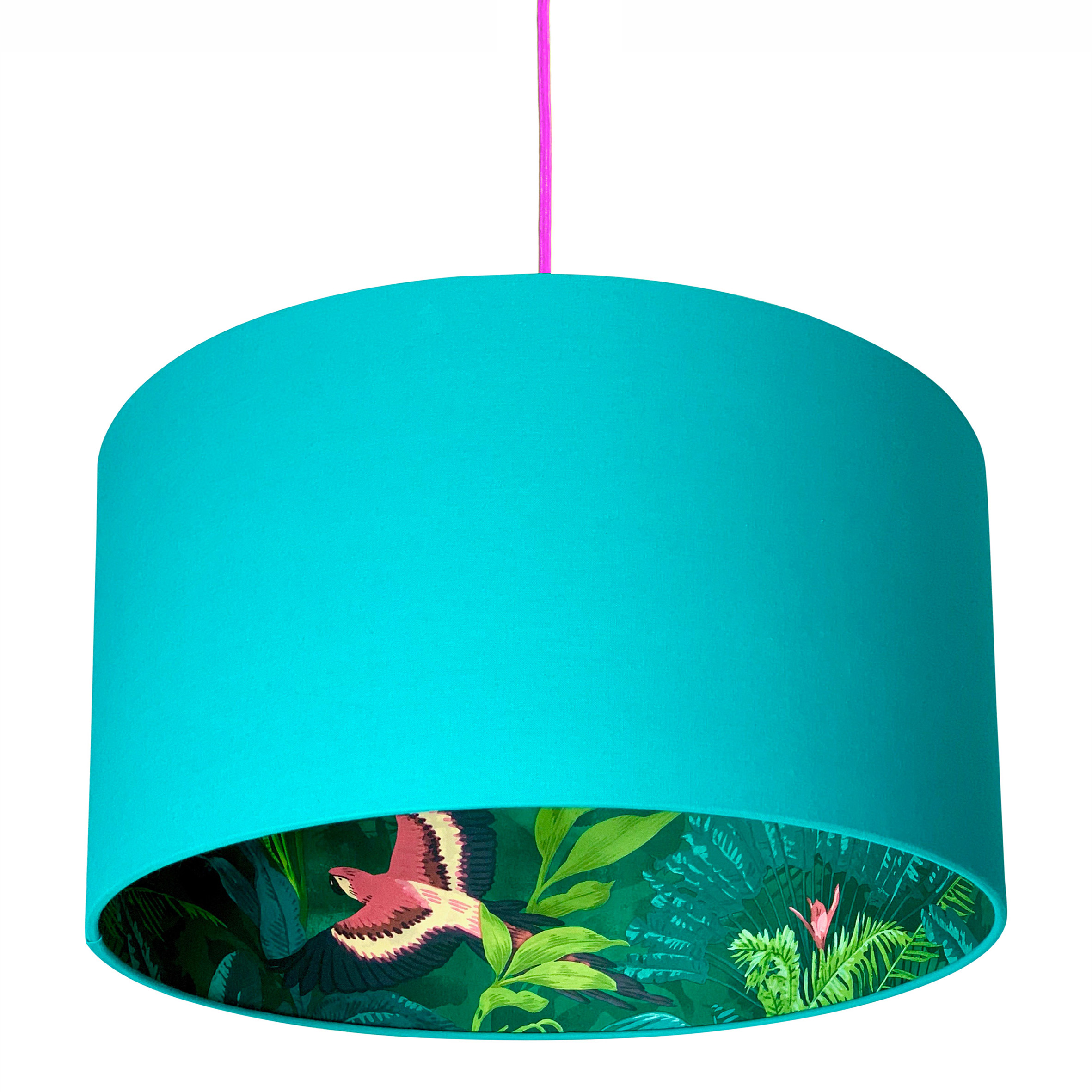 Bird Of Paradise Silhouette Lampshade, Silhouette Lampshade