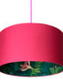 Bird Of Paradise Silhouette Lampshade in Watermelon Pink