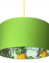 Pineapple Jungle Silhouette Lampshade in Chartreuse Green