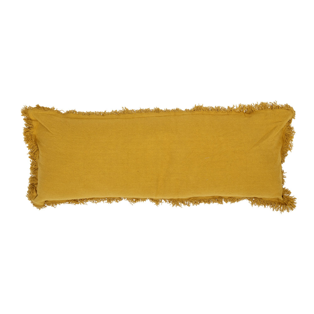 yellow bolster cushion