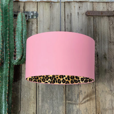 Animal Print Lampshades And Light, Pink And White Zebra Lamp Shade
