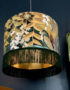 love frankie lampshade paradise lost velvet with green fringing