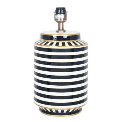 Large Black And White Stripy Lamp