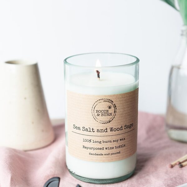 Sea Salt and Wood Sage Soy Candle
