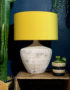 White Textured Wooden Lamp
