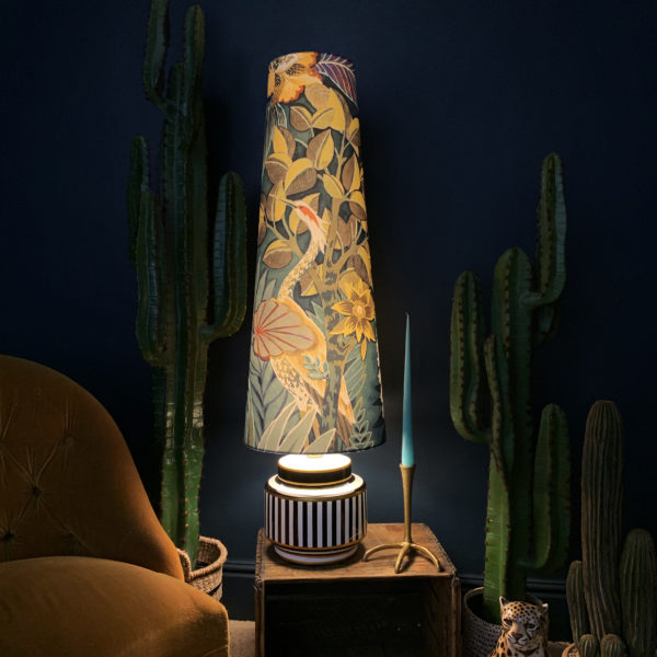 Paradise Lost Velvet King Cone Lampshade