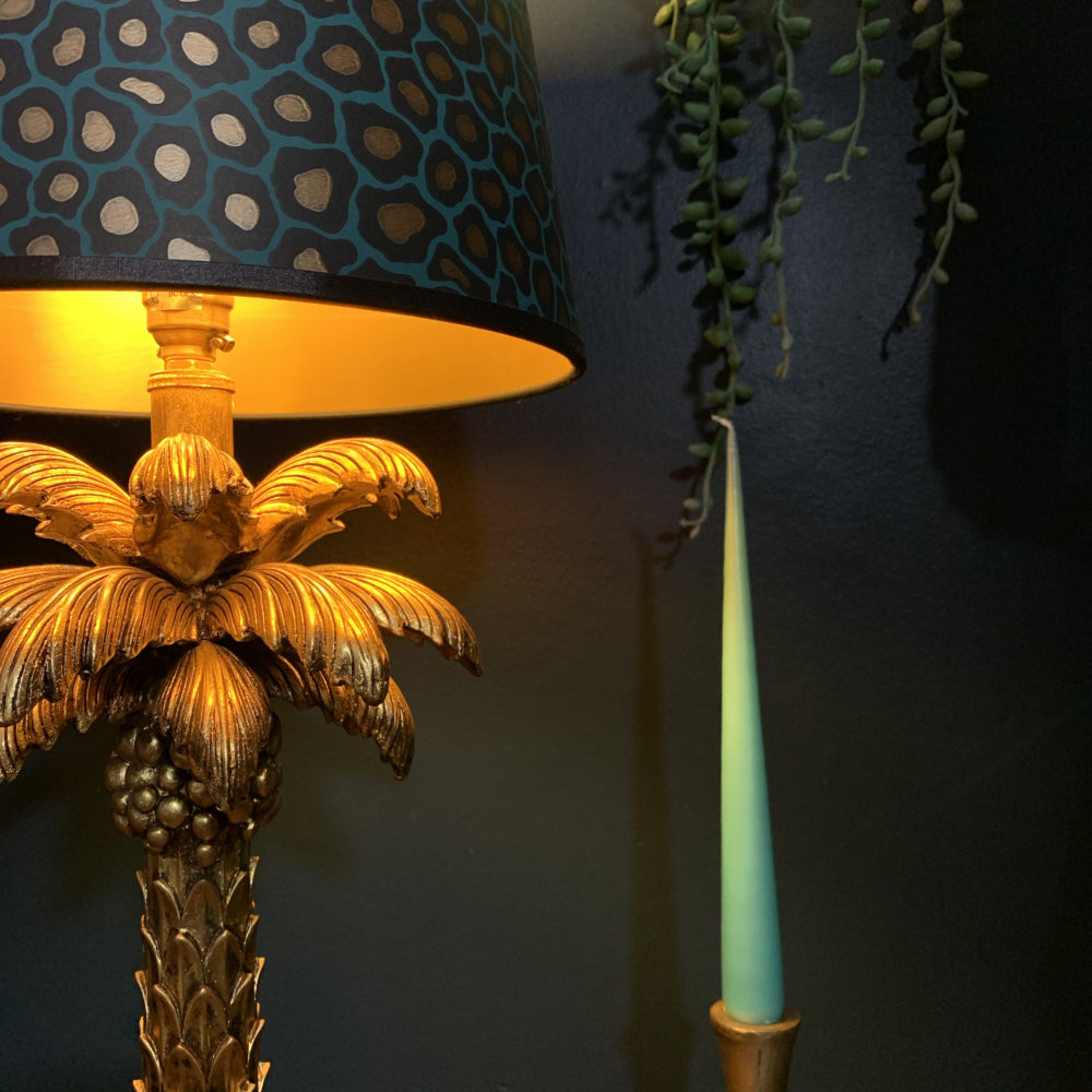 Palm Tree Table Lamp With Senzo Spot, Palm Tree Lamp Shades