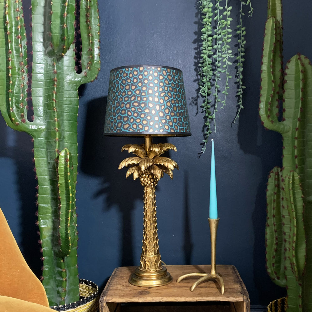 Palm Tree Table Lamp With Senzo Spot, Palm Tree Lamp Shades