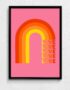 Love Rainbow Pink Art Typography Print