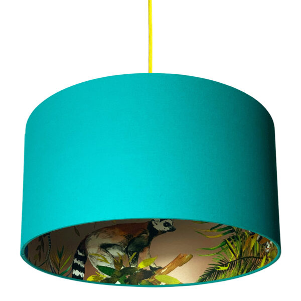 rose gold lemur lampshade jade