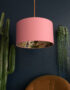 love Frankie rose gold lemur lampshade in dirty pink