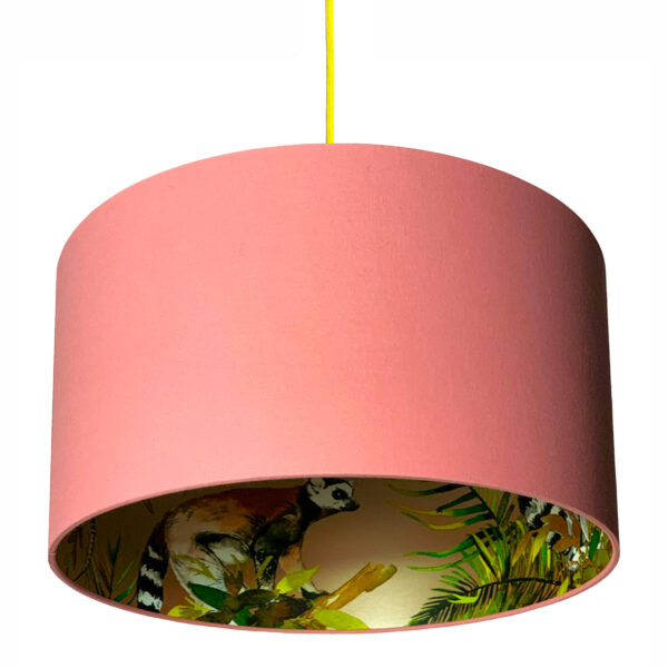 rose gold lemur lampshade dirty pink
