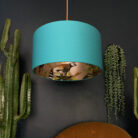 love Frankie rose gold lemur lampshade in jade