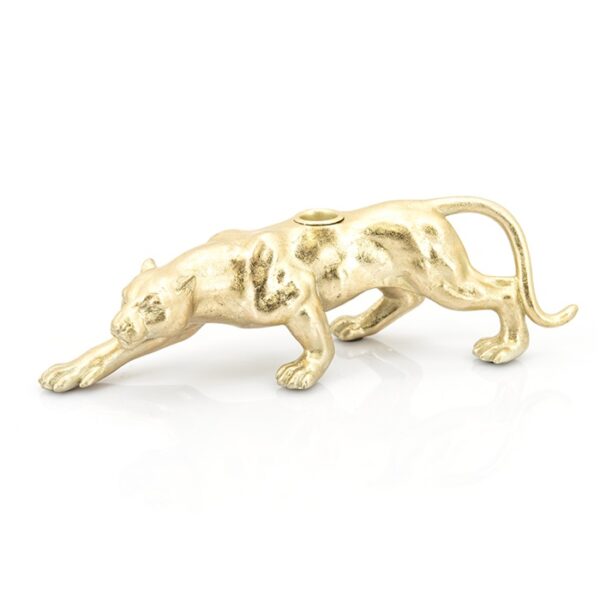 Panther Candleholder In Gold