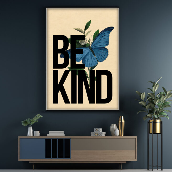 Be Kind Typography Art Print
