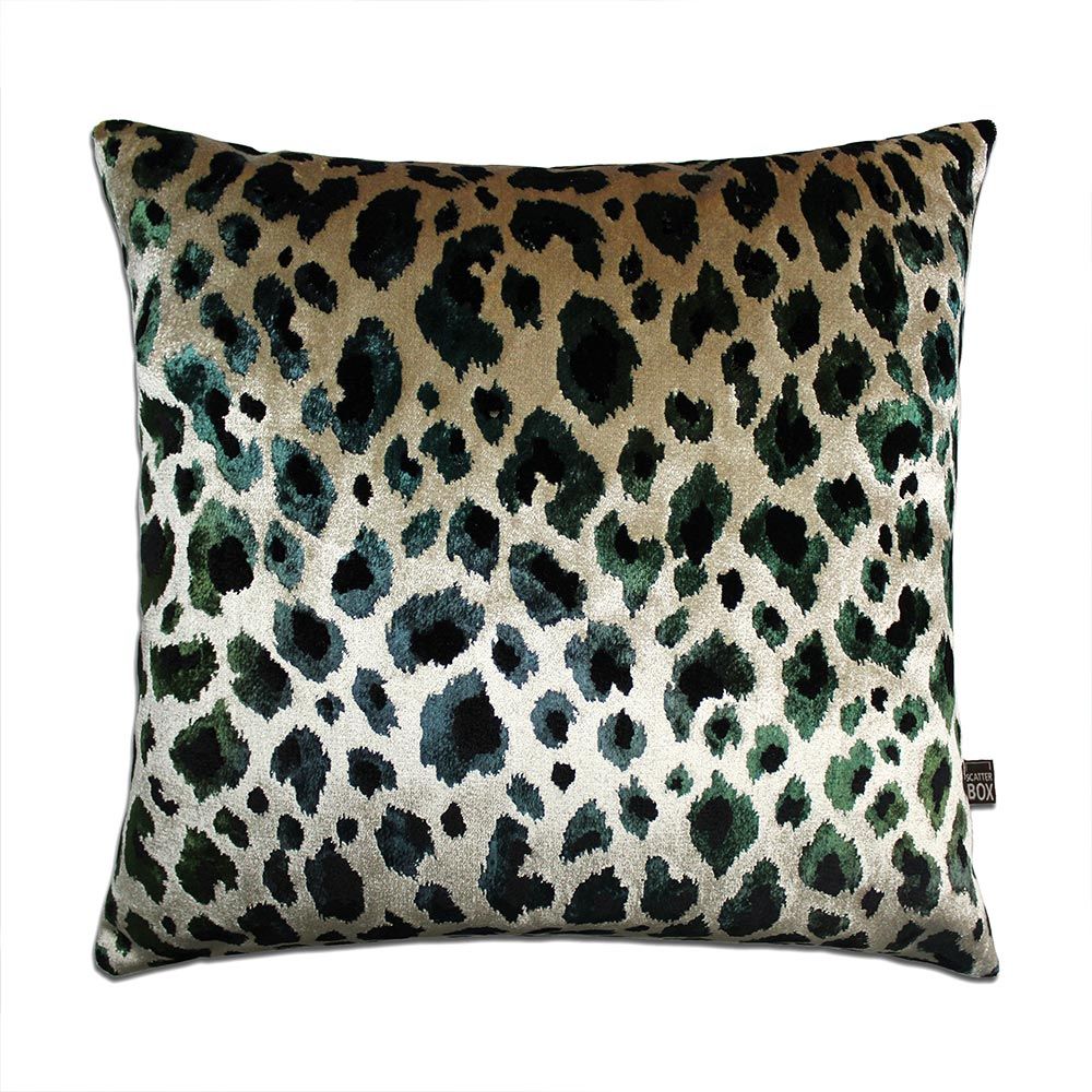 emerald velvet pillow