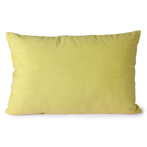 love-frankie-striped-yellow-and-green-velvet-bolster-cushion