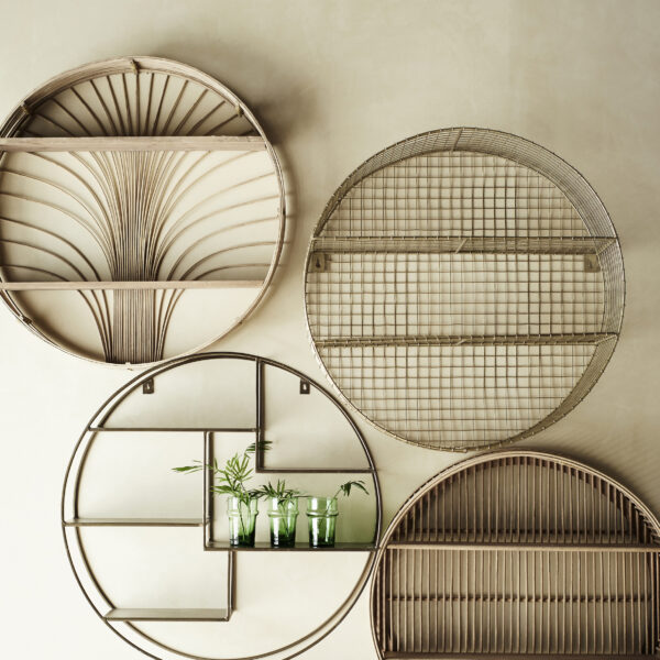 Love Frankie Circular Bamboo Shelf
