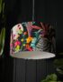 Trippy Tropical Acid Jungle Velvet Lampshade