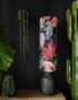 Trippy Tropical Acid Jungle Velvet Tall Tube Lampshade