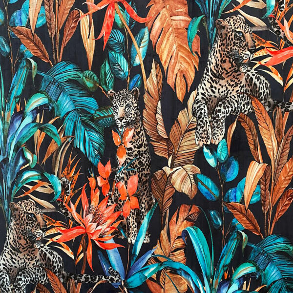 Handmade Tropical Jungle Leopard Fable Lampshade