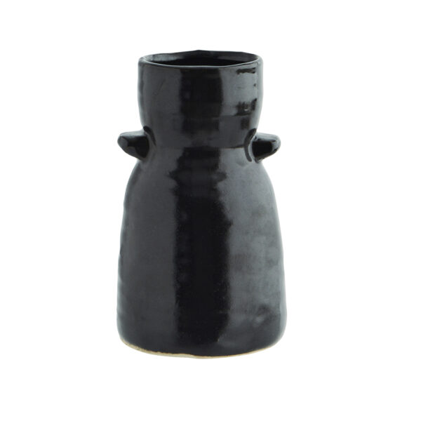 Black Stoneware Vase