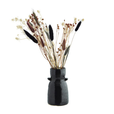 Black Stoneware Vase