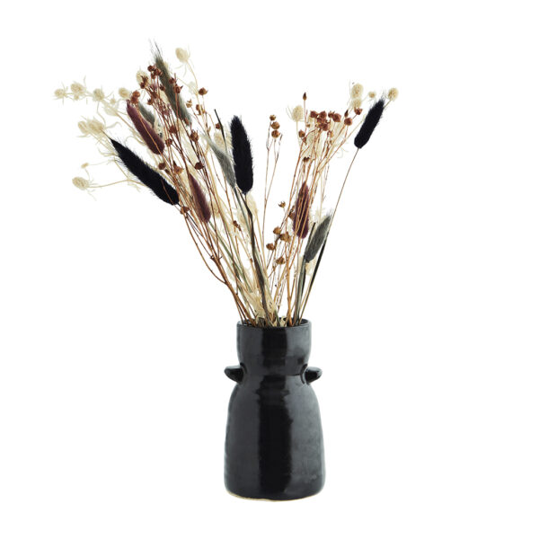 Black Stoneware Vase