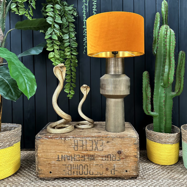 love frankie Art Deco lamp base gold