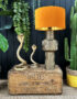 love frankie Art Deco lamp base gold