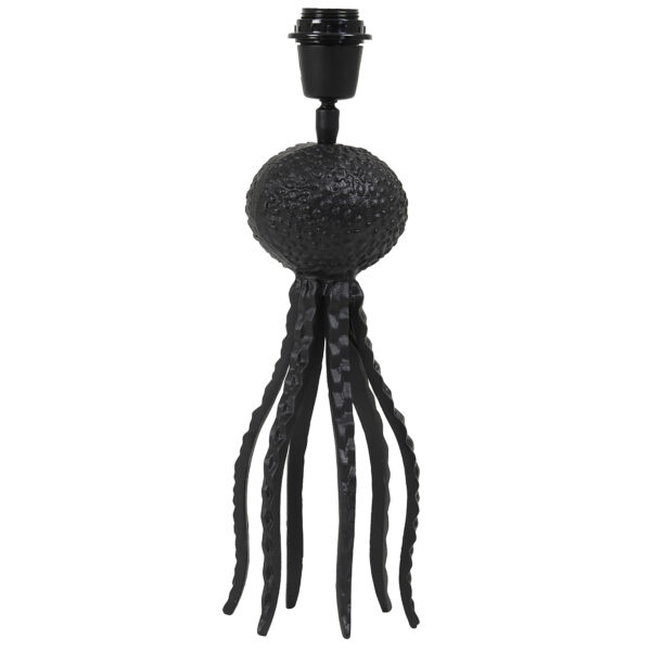 Textured Black Octopus Table Lamp