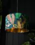 Handmade Tropical Leaf Magic Fruits Lampshade With Gold Lining