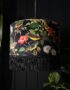 Shadow Crawler Bird inspired Lampshade With Luscious dark fringing