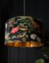 Shadow Crawler Bird inspired Lampshade With gloriously gold metallic lining