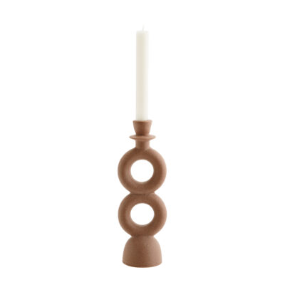 Terracotta Double Looped Candlestick