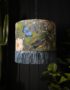 Handmade Peacock Floral Mystical Plumes Lampshade With Fringing