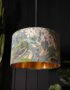 Handmade Peacock Floral Mystical Plumes Lampshade With Gold Lining