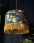 Handmade Tropical Jungalist Massive Leopard Lampshade with gold lining and fringing