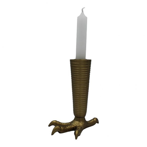 Contemporary Gold Talon Candlestick