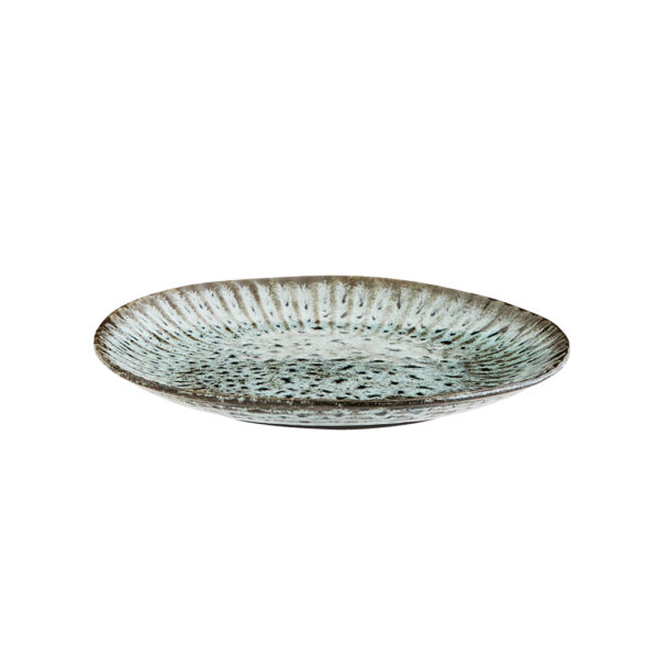 Turquoise Stoneware Plate