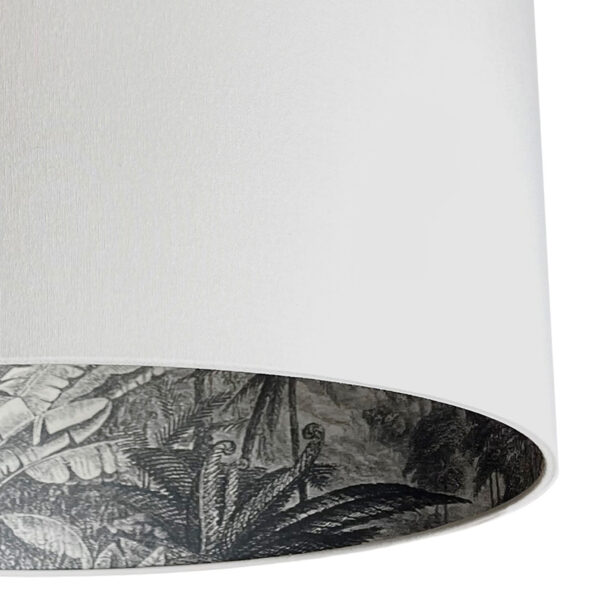 Rainforest Charcoal and Cloud Grey close up