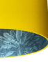 Ocean rainforest lampshade in egg yolk yellow