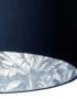 Indigo rainforest lampshade in deep space navy