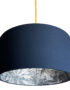 Indigo rainforest lampshade in deep space navy
