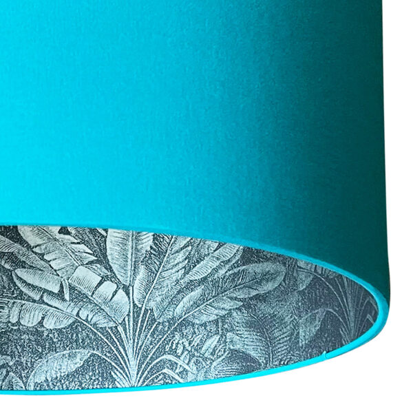 Ocean rainforest lampshade in jade