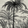 Vintage Palm Jungle Monochrome Wall Hanging
