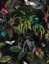 Deadly Night Shade in Carbon Black Fabric & Wallpaper Tile