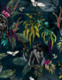 Deadly Night Shade in TWILIGHT Midnight Blue Fabric & Wallpaper Tile