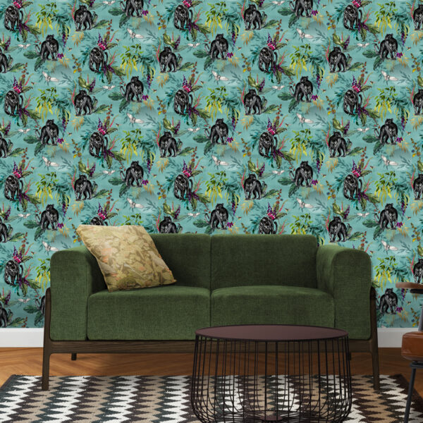 Love Frankie Deadly Night Shade Wallpaper - Lithium Blue