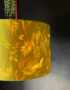 Carbon Deadly Night Shade Silhouette Lampshade in Acid Yellow Light on